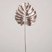 41" Rose Gold Monstera Leaf Stems, 3ct.