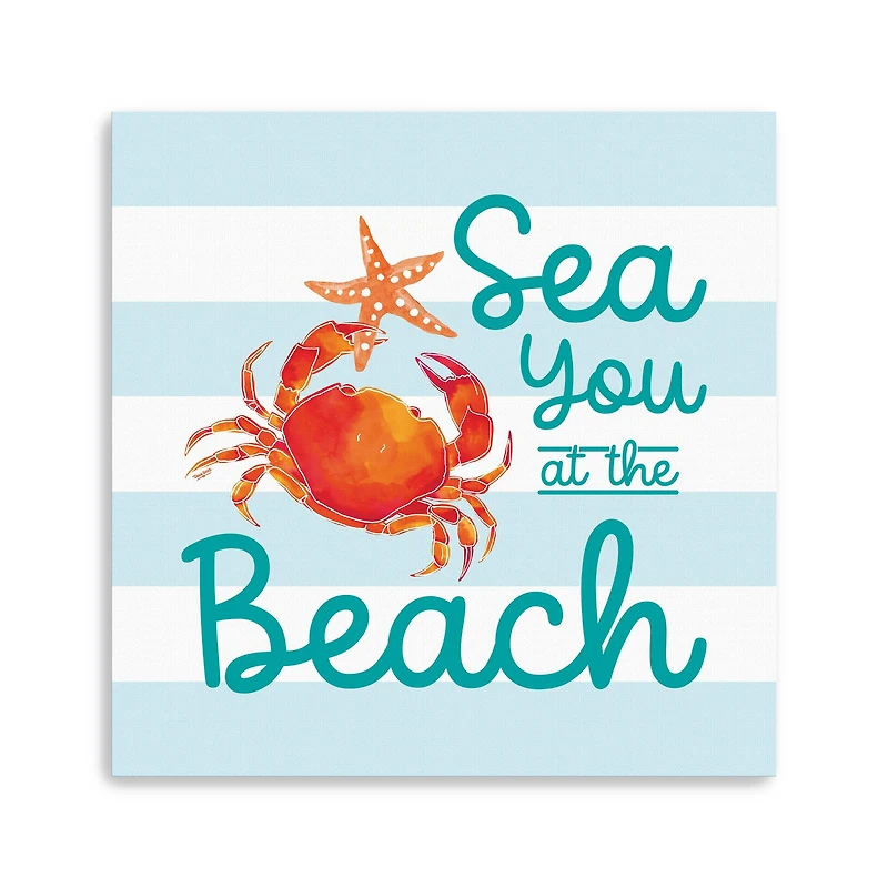 Coral Aqua IV Canvas Giclee