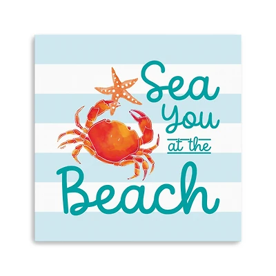 Coral Aqua IV Canvas Giclee