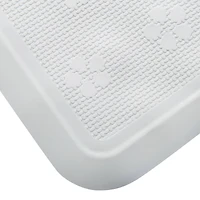 Bath Bliss White Large Bath Mat