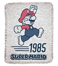 Super Mario™ 48" Mario 1985 No Sew Fleece Throw Kit