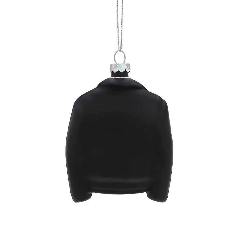 4.5" Black Rock Jacket Glass Ornament by Ashland®