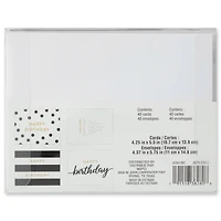 Happy Birthday Cards & Envelopes by Recollections™, 4.25" x 5.5"