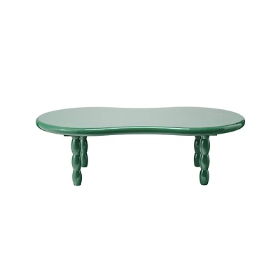 Hello Honey® Green Oval Lacquered Coffee Table