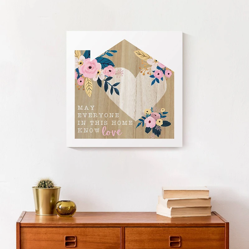 Love in this Home 16" x 16" Canvas Wall Art