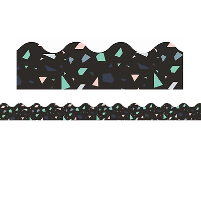 Eureka® Simply Sassy Black Terrazzo Extra Wide Deco Trim®, 222ft.