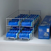 Organize It All Chrome 24 Can Organizer Rack