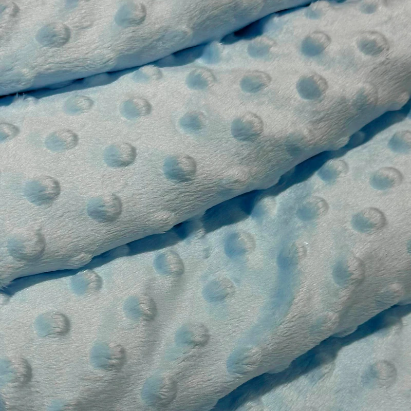 Feldman Blue Dot Soft Chenille Fabric