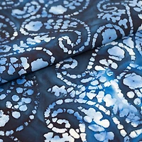 SINGER Batik Blue Paisley Cotton Fabric