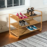 Honey Can Do 3-Tier Bamboo Shoe Rack