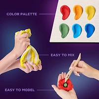 OKTO DIY Wood & Craft Freedom Flowers Clay Kit