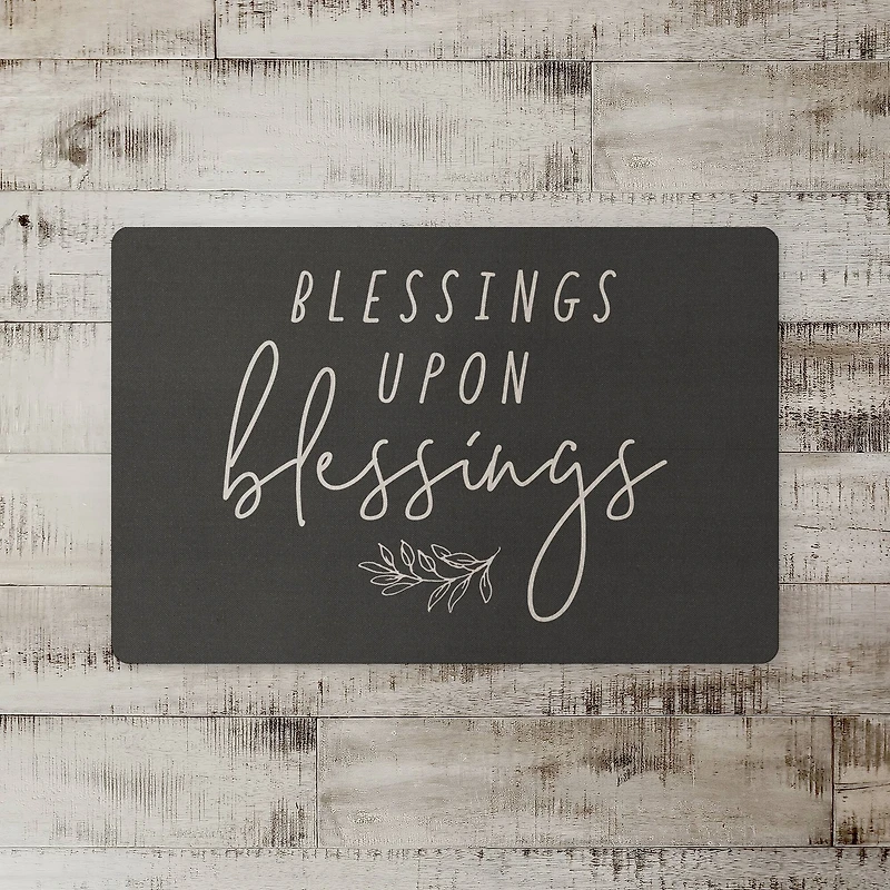 Blessings Upon Blessings Floor Mat, 18" x 27"
