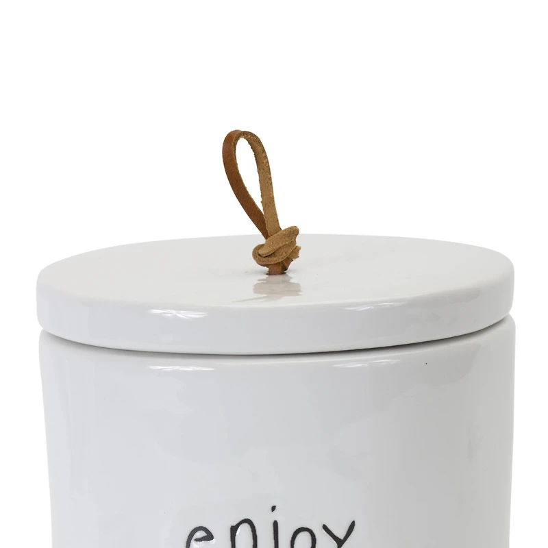 Happy Sentiments Stoneware Canister Set