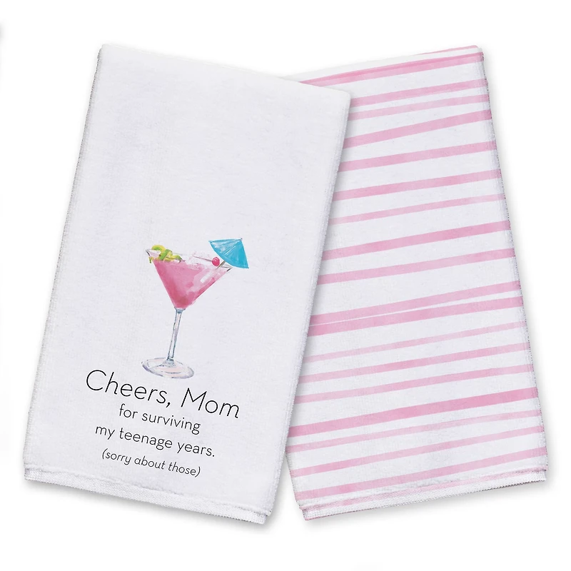 Cheers Mom Tea Towel Set