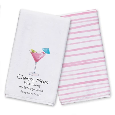 Cheers Mom Tea Towel Set