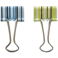 JAM Paper Striped Fashion Binder Clips