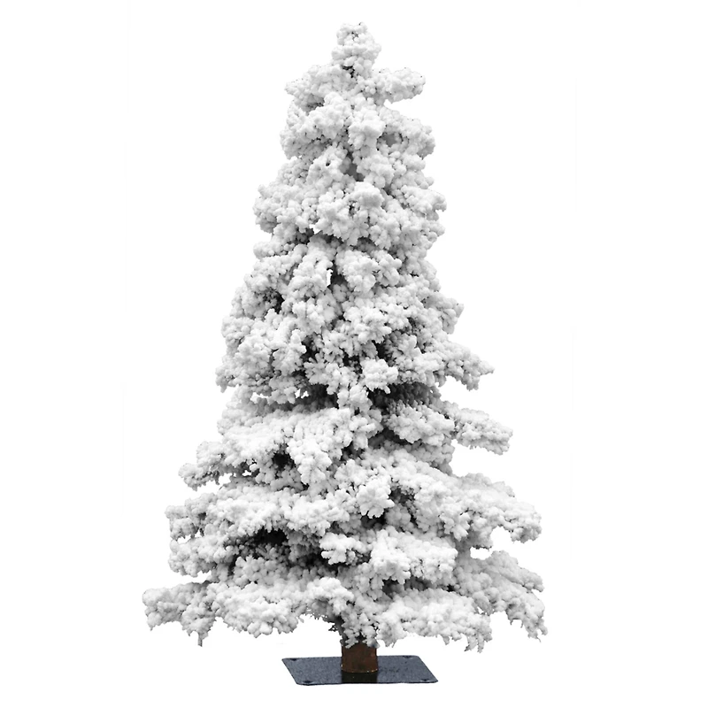 7ft. Unlit Flocked Spruce Artificial Christmas Tree