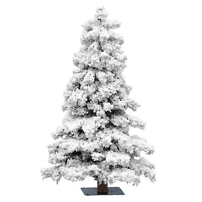 7ft. Unlit Flocked Spruce Artificial Christmas Tree