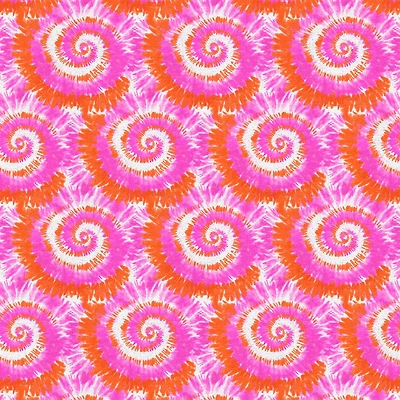 Fabric Editions Pink & Orange Tie Dye Cotton Fabric