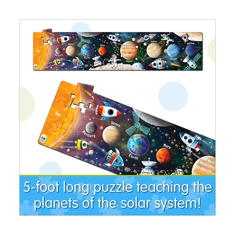 Long & Tall Puzzle - Solar System: 50+ Pcs