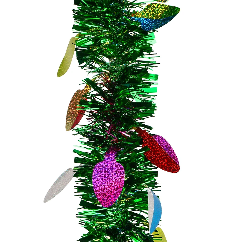 6ft. Christmas Lights Green Tinsel Garland by Ashland®