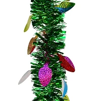 6ft. Christmas Lights Green Tinsel Garland by Ashland®
