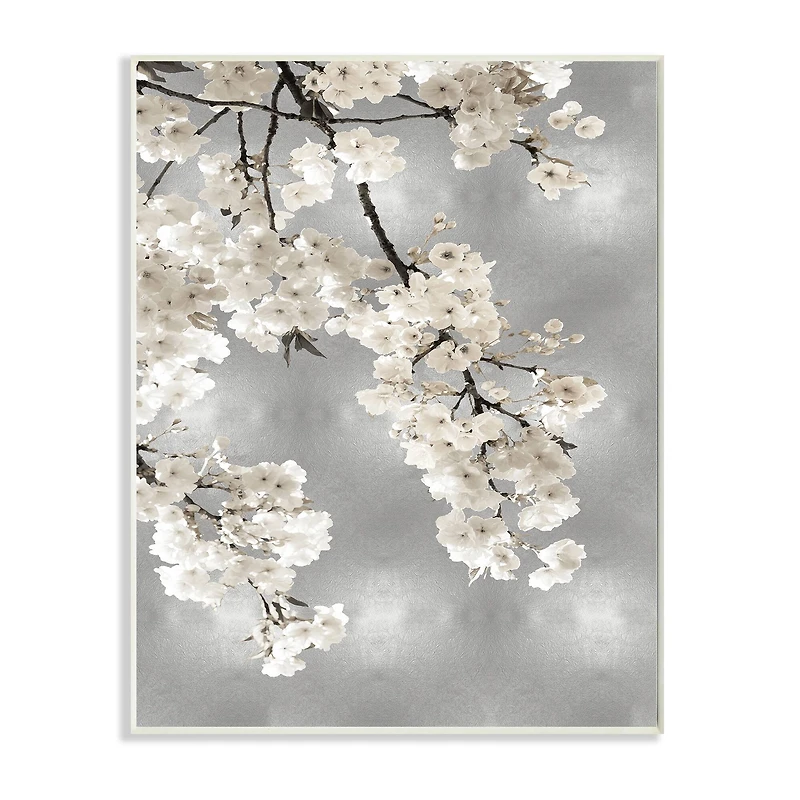 Stupell Industries Spring Blossoms White Flowers Tree Branch Wall Plaque