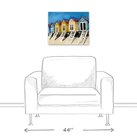 Beach Houses 20" x 16" Canvas Wall Art