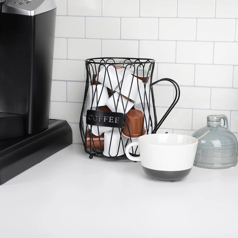 Mind Reader Matte Black Single Serve Coffee Pod Storage