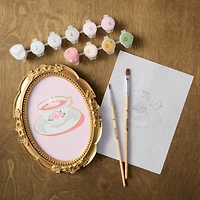 Teacup Paint-by-Number Framed Mini Kit by Artist's Loft®