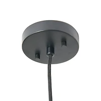 Hello Honey® 19.5" Charcoal Gray Woven Pendant Lamp