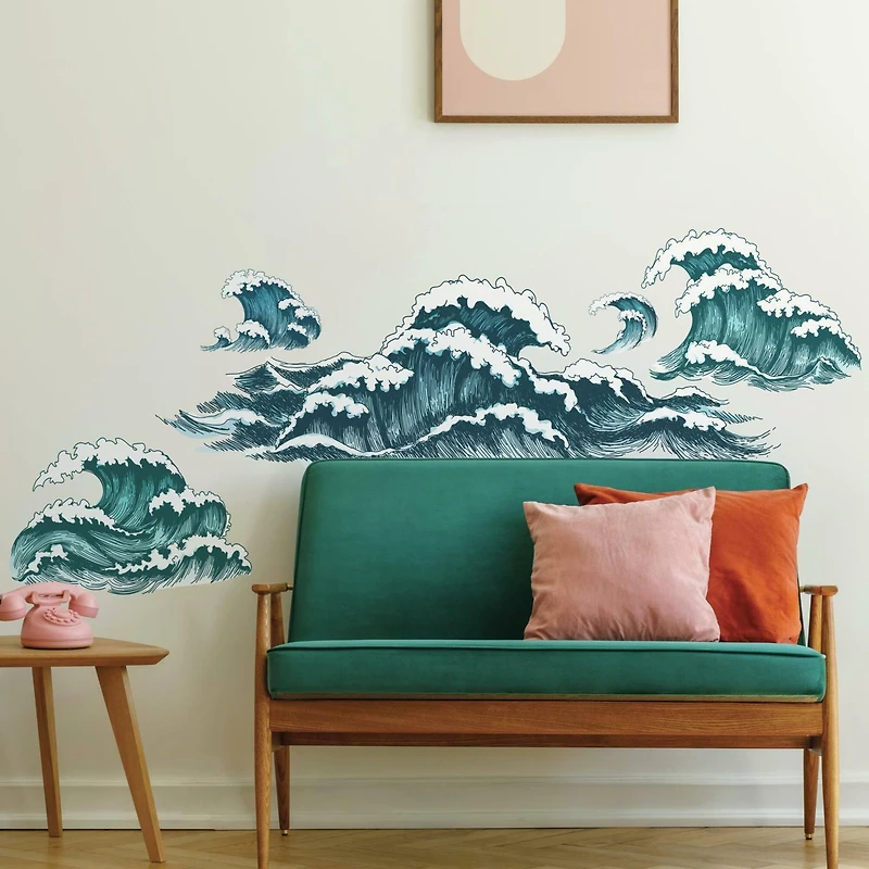 RoomMates Great Wave Peel & Stick Giant Wall Decals