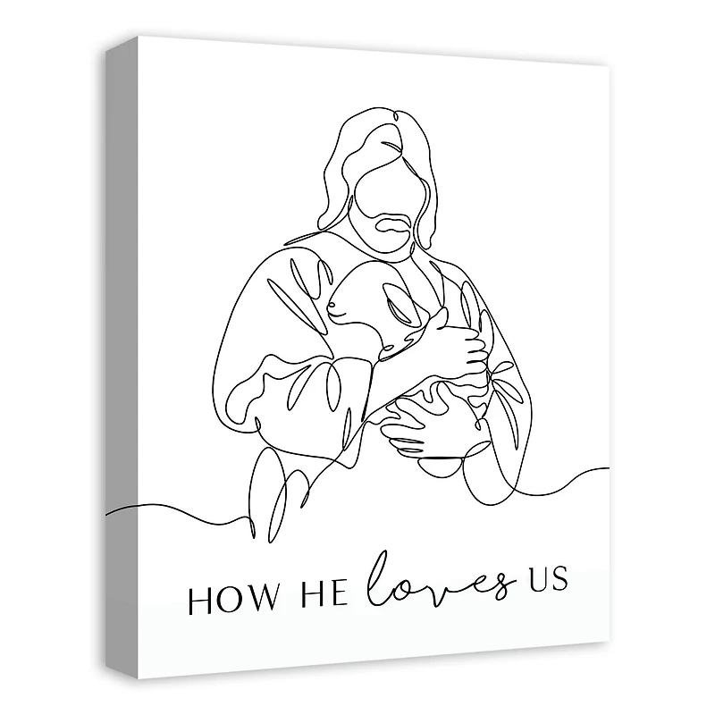 How He Loves Us 2 16" x 20" Canvas Wall Art