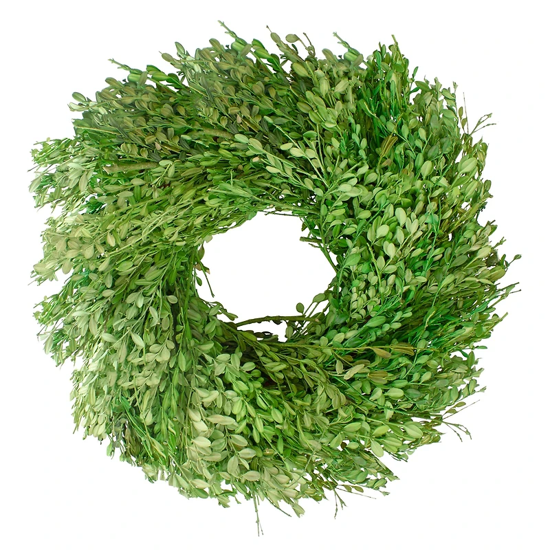15" Green Foliage Artificial Spring Wreath