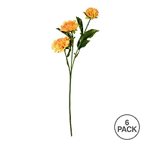 6 Pack: Yellow Dahlia Spray