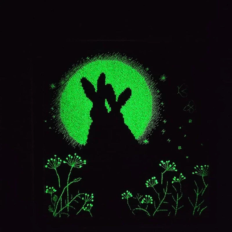 Charivna Mit Cross Stitch Kit Moon Hares