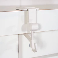 White Mantel Garland & Christmas Stocking Hanger, 2ct.