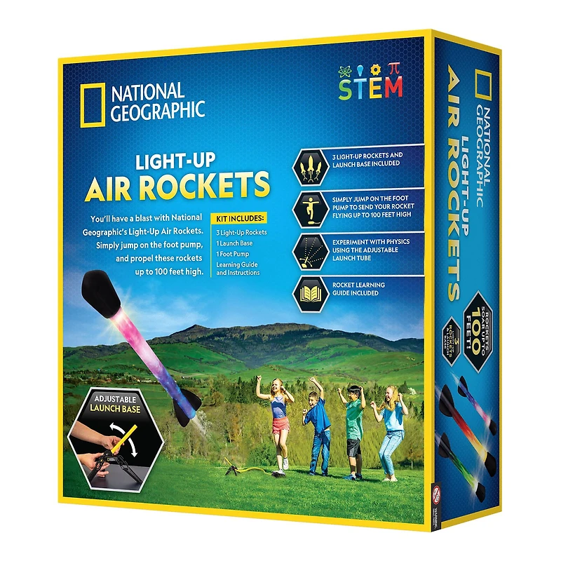 National Geographic™ Light-Up Air Rockets Activity Set