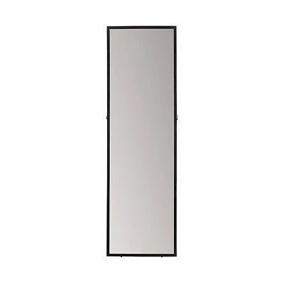 Habitat Carmen 60" Black Rectangular Linear Standing Mirror