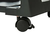 Mind Reader Black Adjustable Mobile Computer Stand
