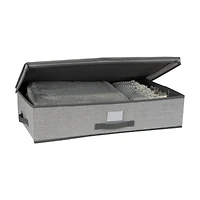 Simplify 28" Under the Bed Heather Gray Storage Box
