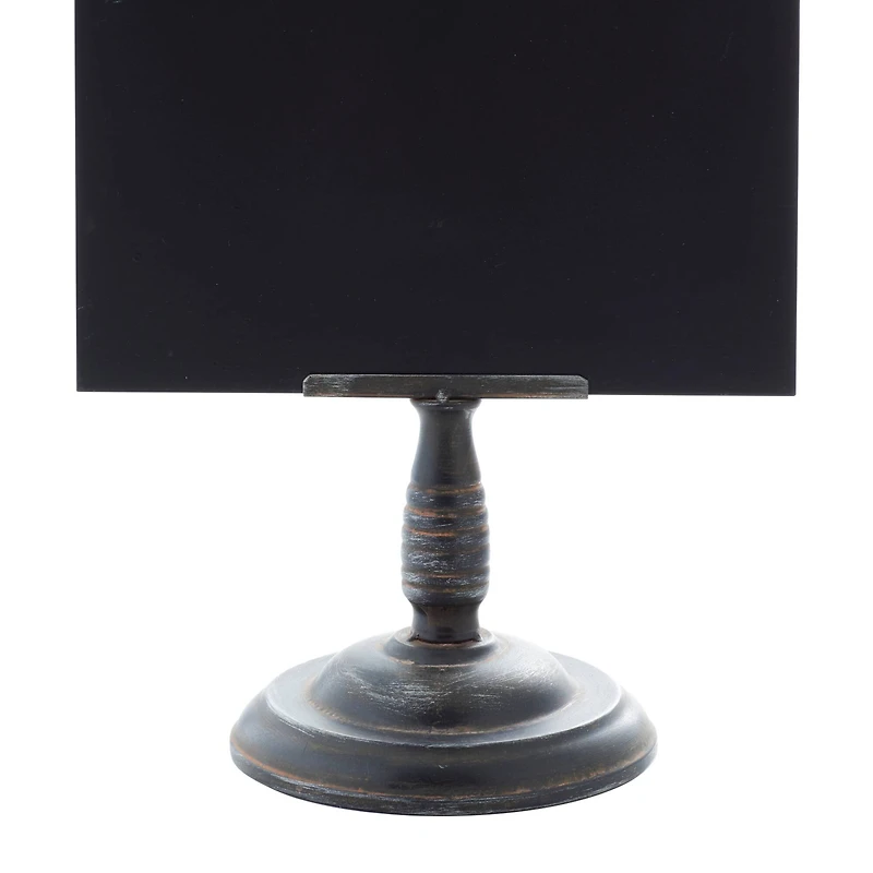 20" Black Metal Farmhouse Chalkboard Sign