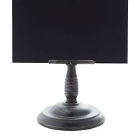 20" Black Metal Farmhouse Chalkboard Sign