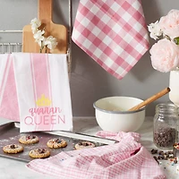 DII® Pink Quaranqueen Dish Towels, 3ct.