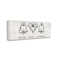 Stupell Industries More Boos Please Scary Ghosts Canvas Wall Art