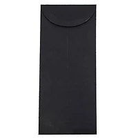 JAM Paper 4.75" x 11" Black Linen Policy Business Envelopes, 25ct.