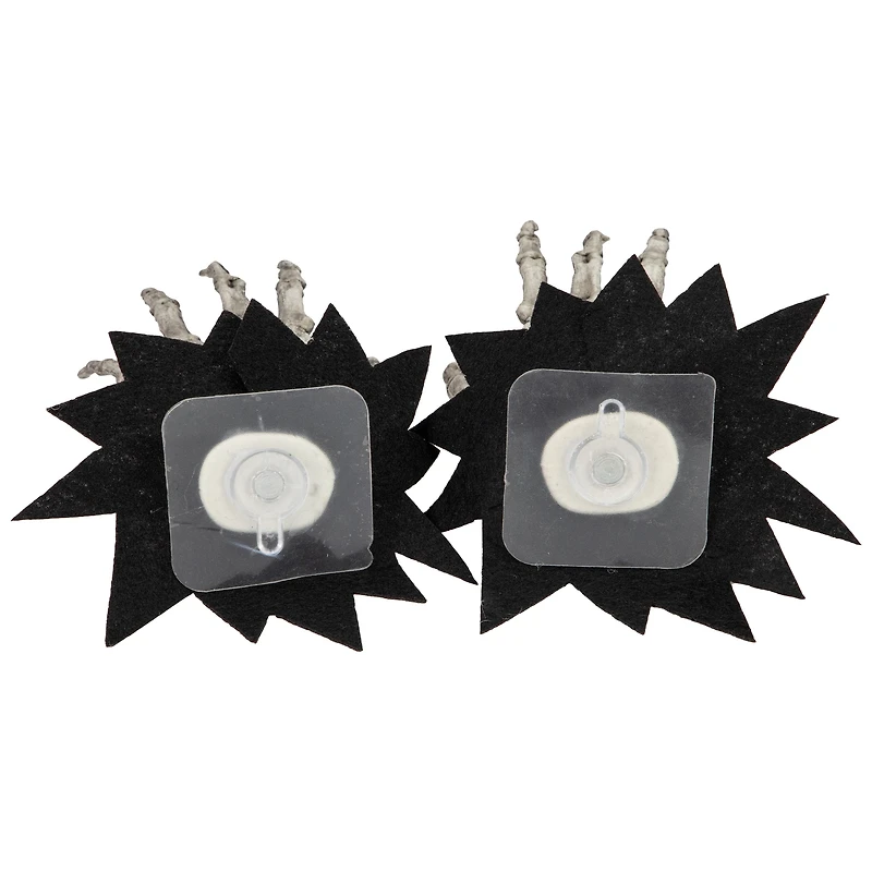 7" Skeleton Hands Halloween Window Decoration