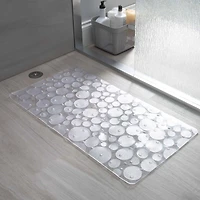 Bath Bliss Clear Recycled PVC Non-Slip Textured Bath Mat