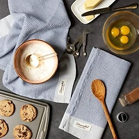 DII® Storm Blue Washed Waffle Woven Dishtowel, 2ct.