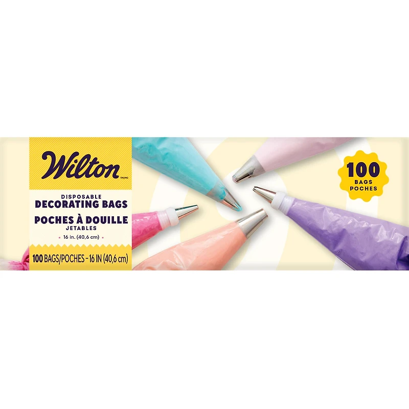 Wilton™ 16" Disposable Plastic Decorating Bags, 100ct.